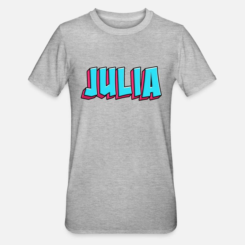 Image du nom : Julia - T-shirt polycoton Unisexe - gris chiné