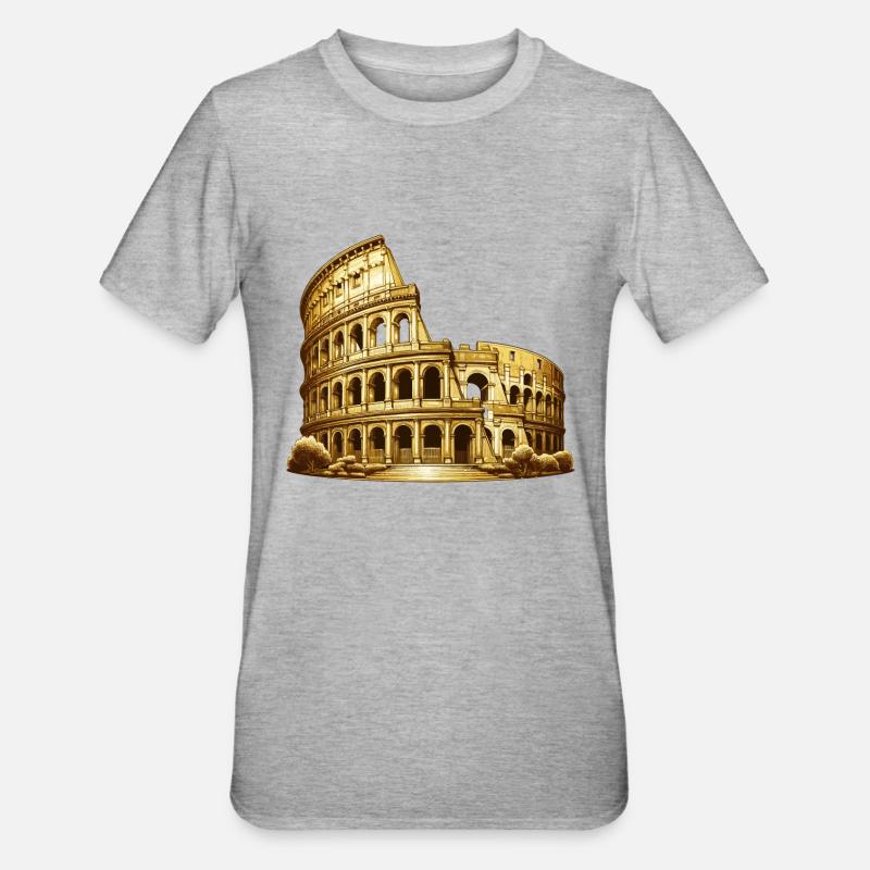 Colisée - T-shirt polycoton Unisexe - gris chiné