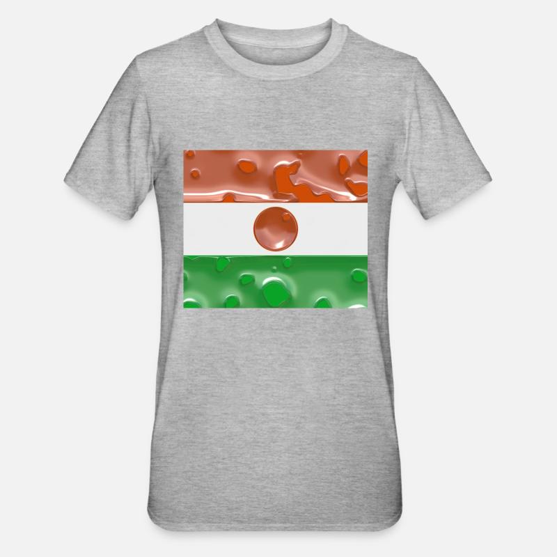 Niger Niger - T-shirt polycoton Unisexe - gris chiné