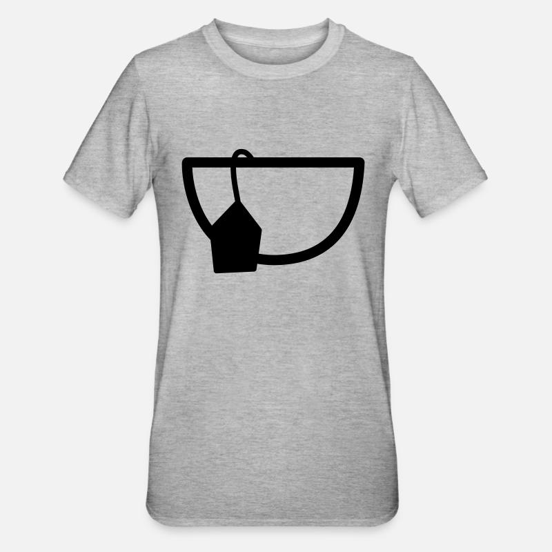 Tee - Unisex Polycotton T-Shirt - Grau meliert