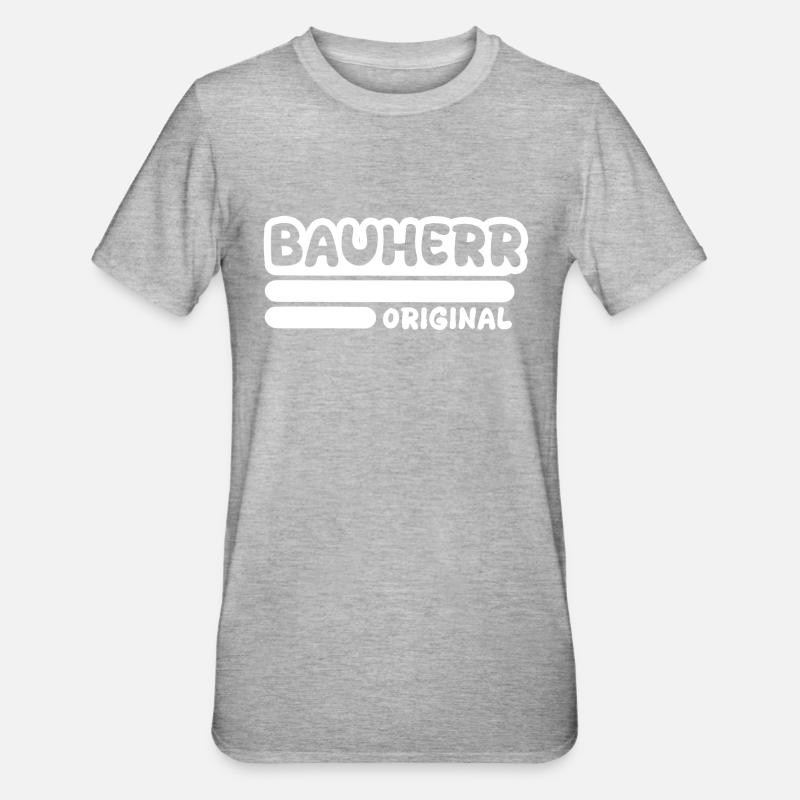 Profession : Constructeur - T-shirt polycoton Unisexe - gris chiné