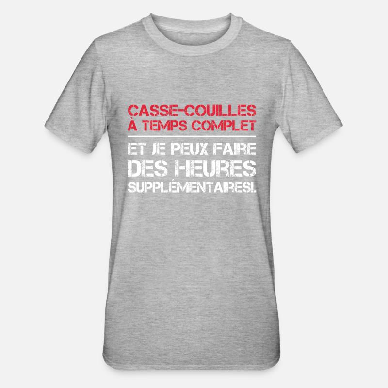 Full-time daredevils - Unisex Polycotton T-Shirt - heather grey