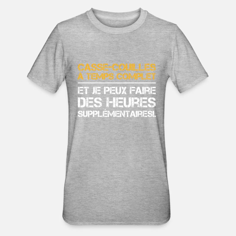 Full-time daredevils - Unisex Polycotton T-Shirt - heather grey