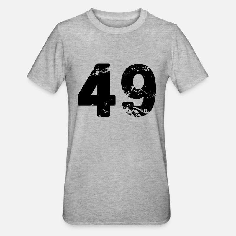 49 - T-shirt polycoton Unisexe - gris chiné