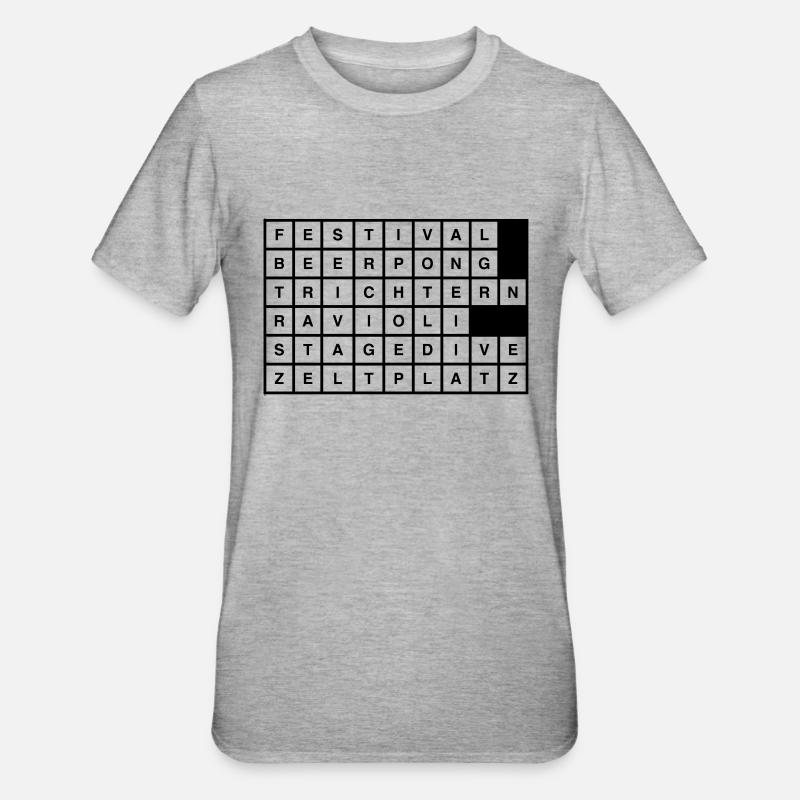 festivals2017 - Unisex Polycotton T-Shirt - Grau meliert