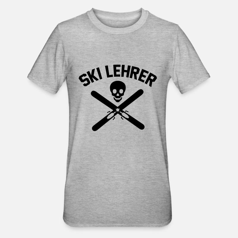 Ski instructor - Apres Ski - Unisex Polycotton T-Shirt - heather grey