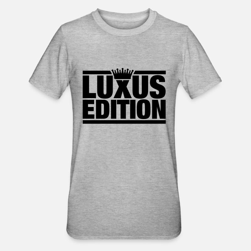 luxus_edition_gr1 - Unisex Polycotton T-Shirt - Grau meliert
