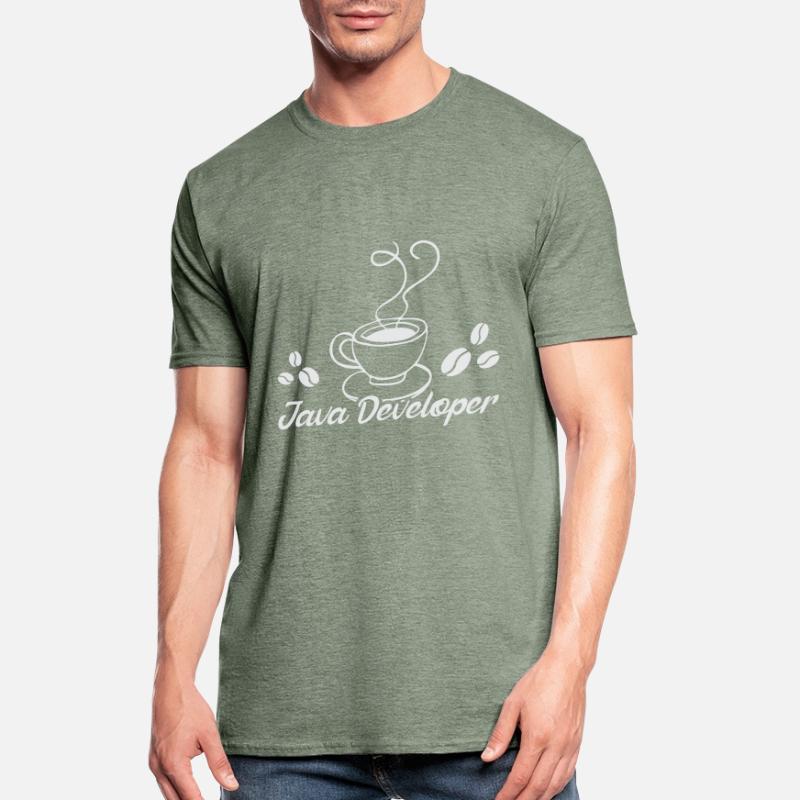 Java Developer with Coffee Unisex Polycotton T-Shirt
