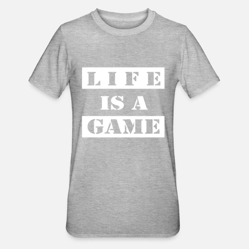Jeu PC de jeu - T-shirt polycoton Unisexe - gris chiné
