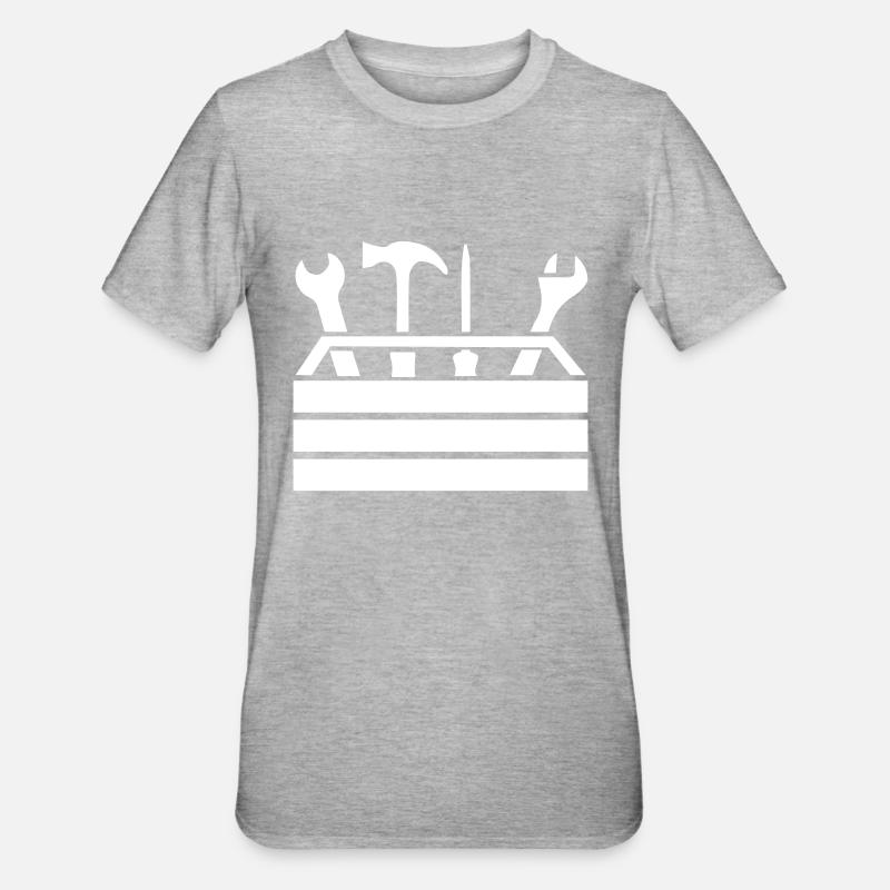 Tools Workshop Toolbox 1 - Unisex Polycotton T-Shirt - heather grey