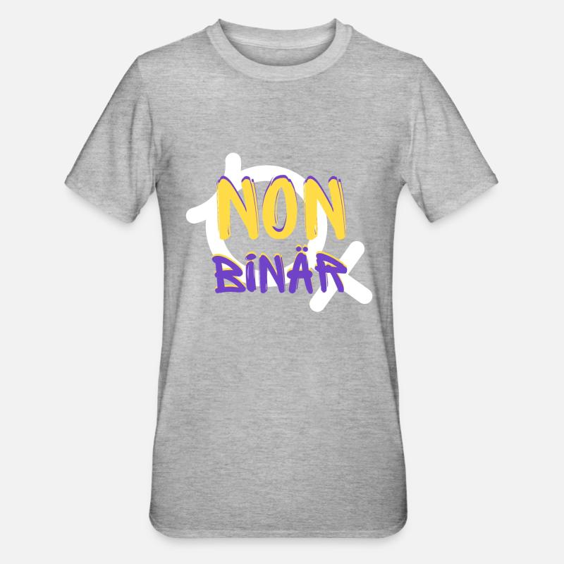 NON BINARY Identity - Unisex Polycotton T-Shirt - heather grey