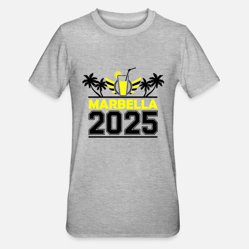Marbella 2025 - T-shirt polycoton Unisexe - gris chiné