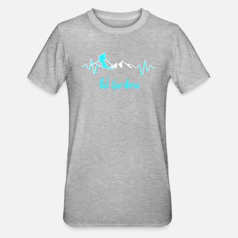 Ski Val Gardena - T-shirt polycoton Unisexe - gris chiné