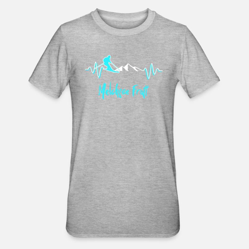 Ski Melchsee Frutt - T-shirt polycoton Unisexe - gris chiné