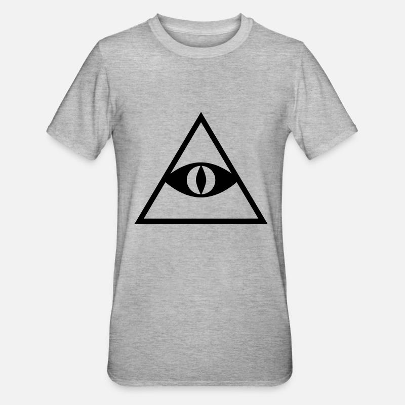 Pyramide - T-shirt polycoton Unisexe - gris chiné