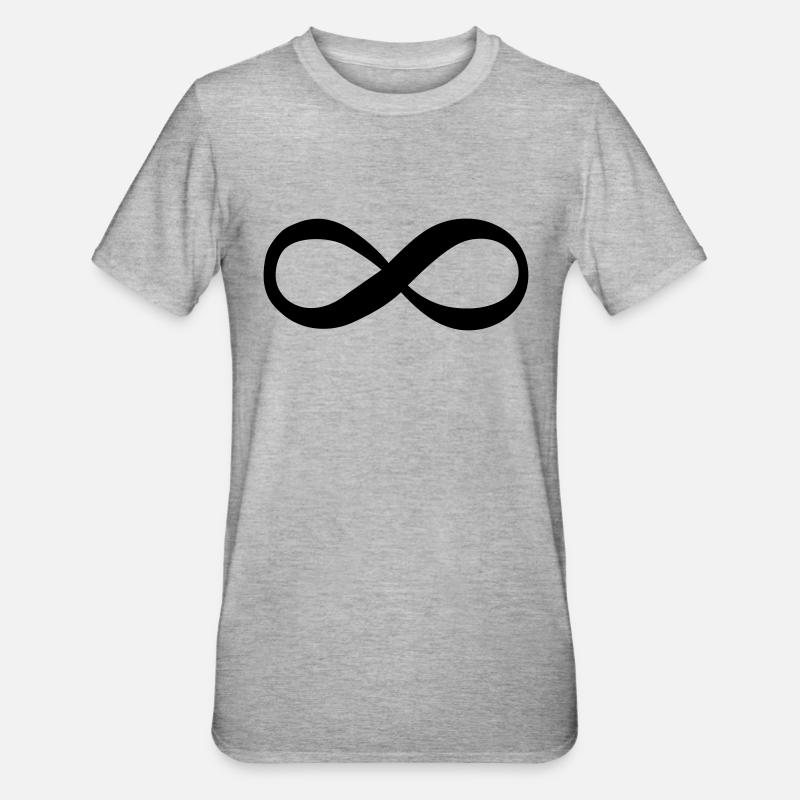unendlich - T-shirt polycoton Unisexe - gris chiné