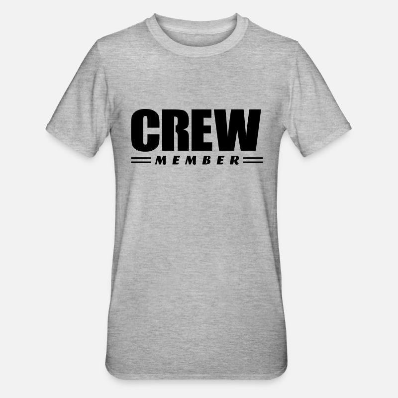 Crew Member - Unisex Polycotton T-Shirt - heather grey