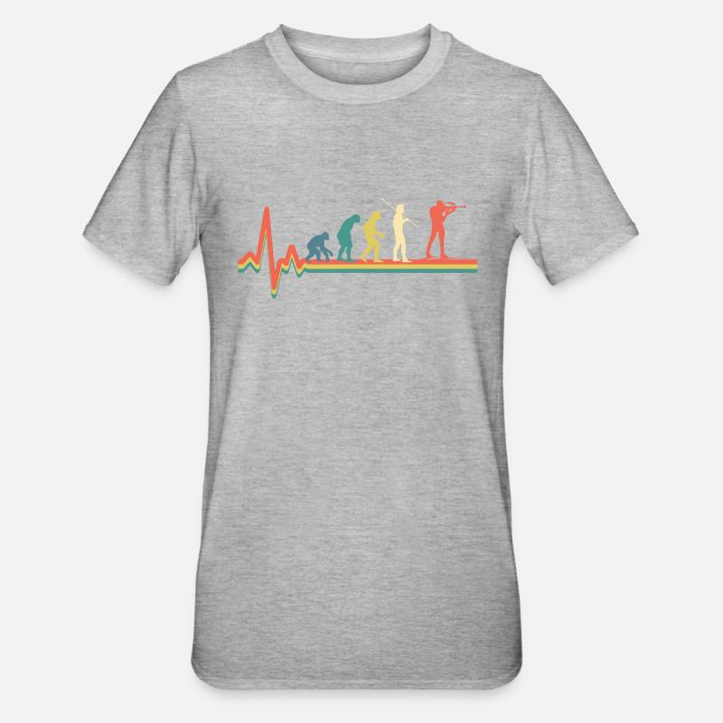 Biathlon Evolution - Unisex Polycotton T-Shirt - heather grey