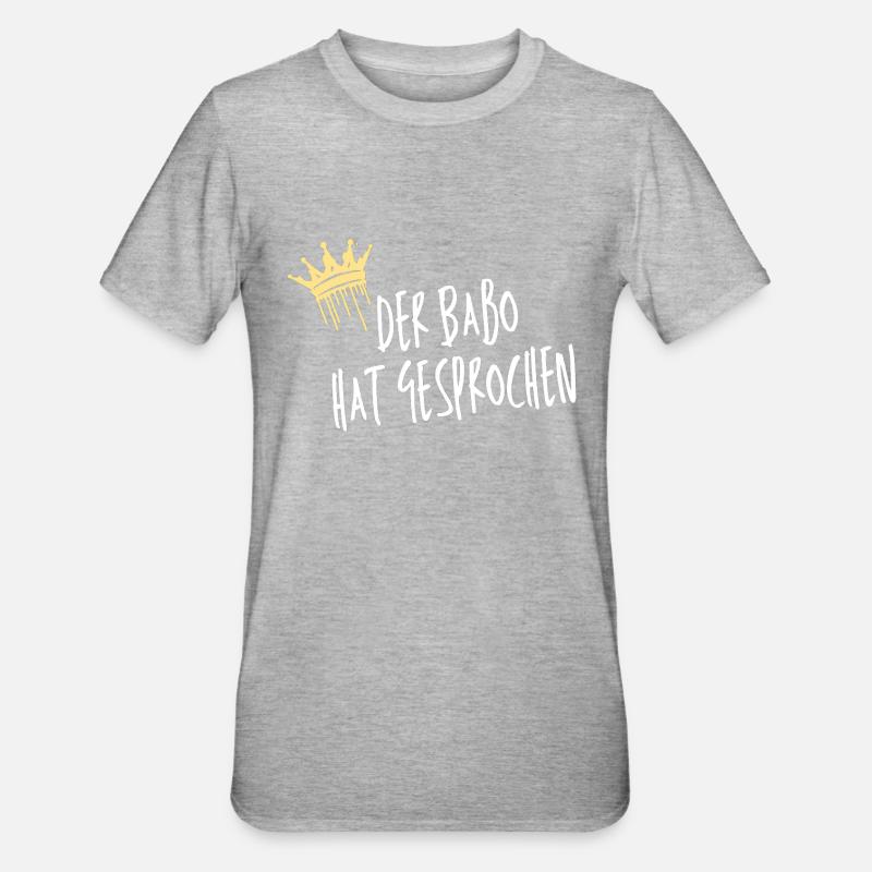 BaBo two - Unisex Polycotton T-Shirt - Grau meliert