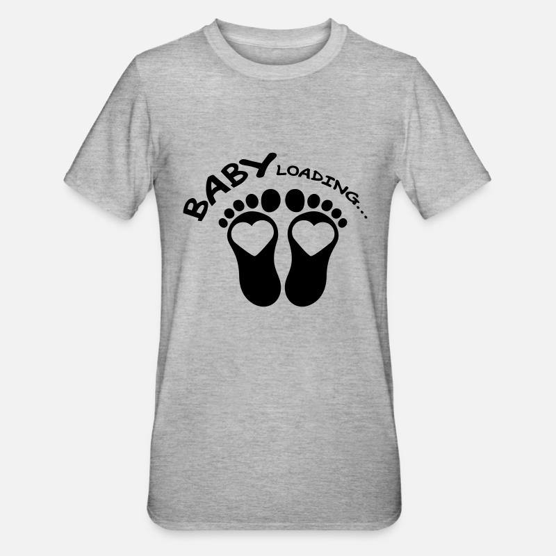 Baby Loading Design - T-shirt polycoton Unisexe - gris chiné