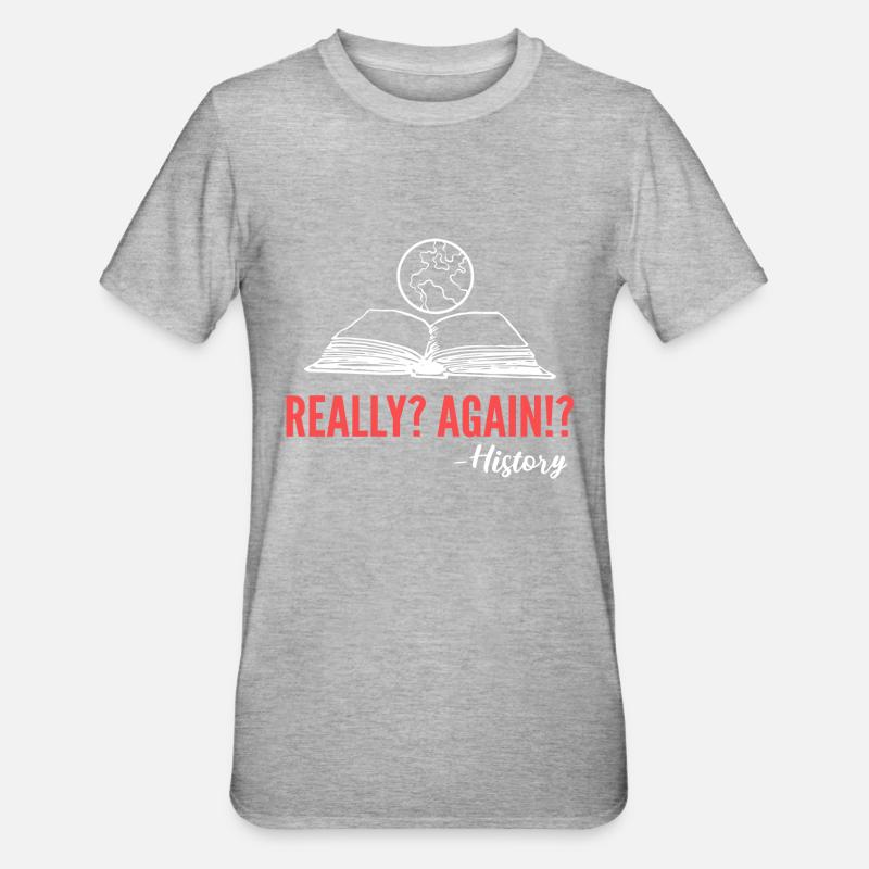 Real? Again? Archivist Gift - Unisex Polycotton T-Shirt - heather grey