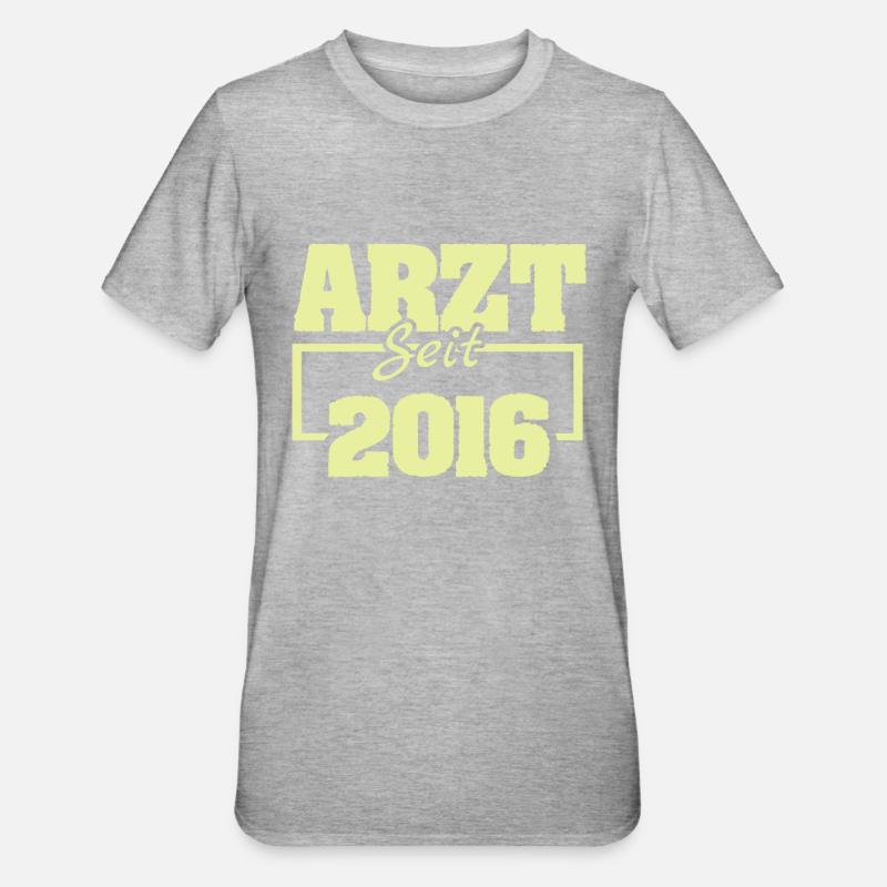 2016 - Unisex Polycotton T-Shirt - Grau meliert