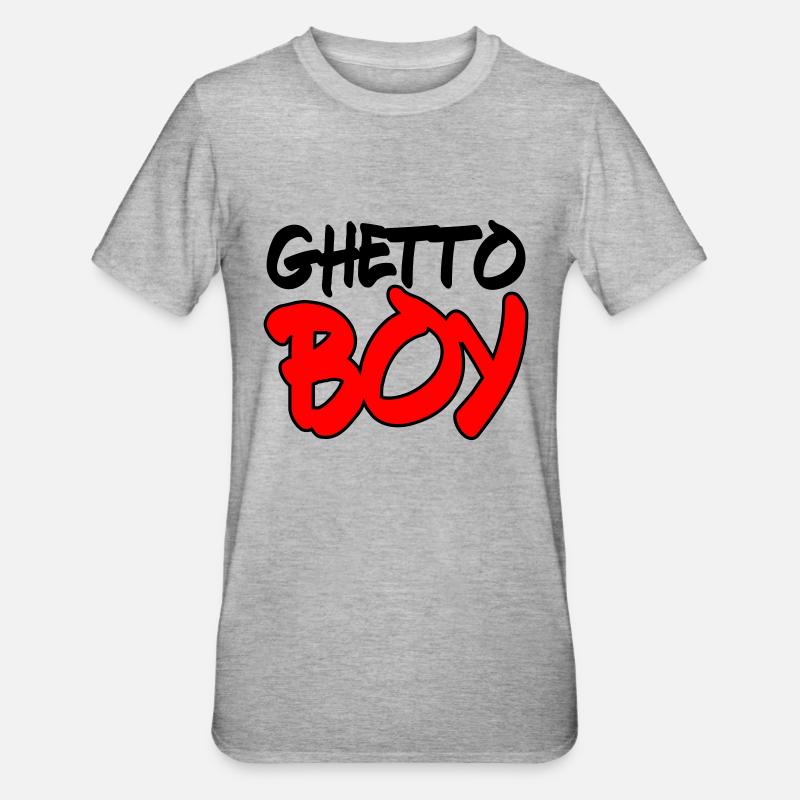 Garçon du ghetto 2 - T-shirt polycoton Unisexe - gris chiné