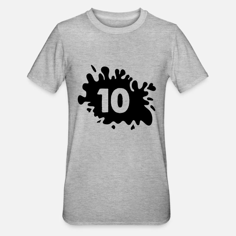 Blobs 10 - T-shirt polycoton Unisexe - gris chiné