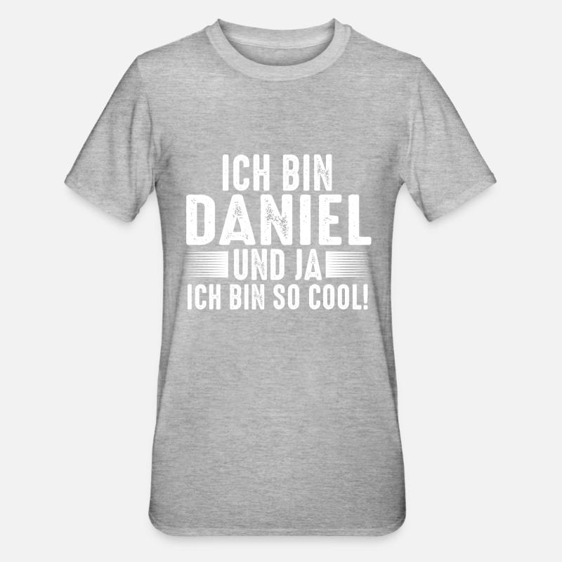 First name Daniel - Unisex Polycotton T-Shirt - heather grey