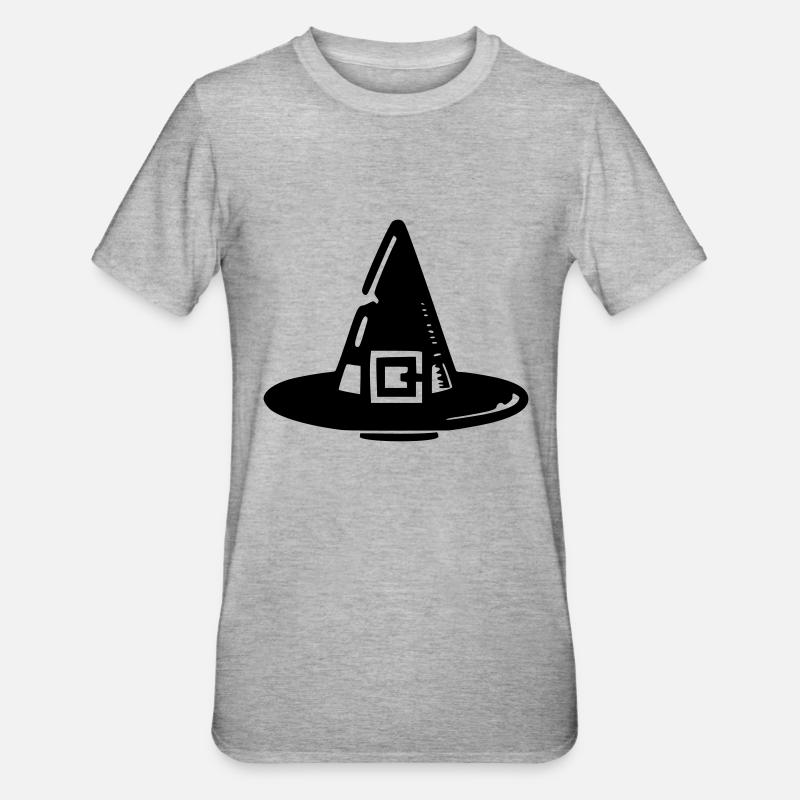 Hexenhut - Unisex Polycotton T-Shirt - Grau meliert