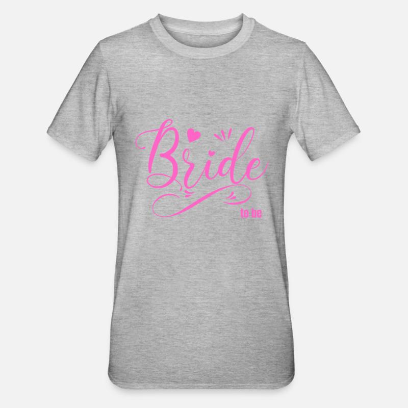 Future mariée - T-shirt polycoton Unisexe - gris chiné