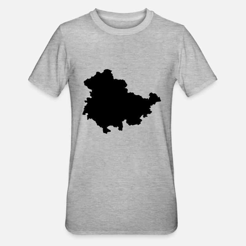 Thuringe - T-shirt polycoton Unisexe - gris chiné
