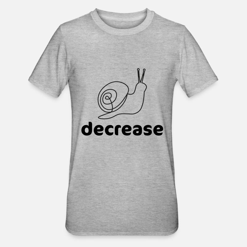 decrease - T-shirt polycoton Unisexe - gris chiné