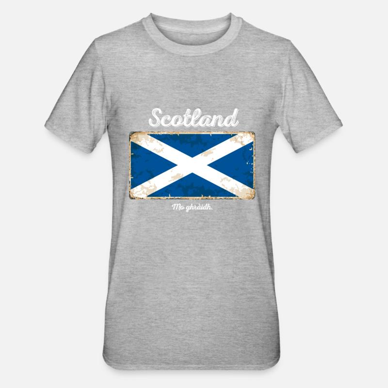 Ecosse mon amour - T-shirt polycoton Unisexe - gris chiné