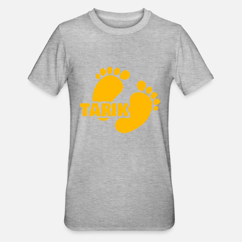 Tarik - T-shirt polycoton Unisexe - gris chiné