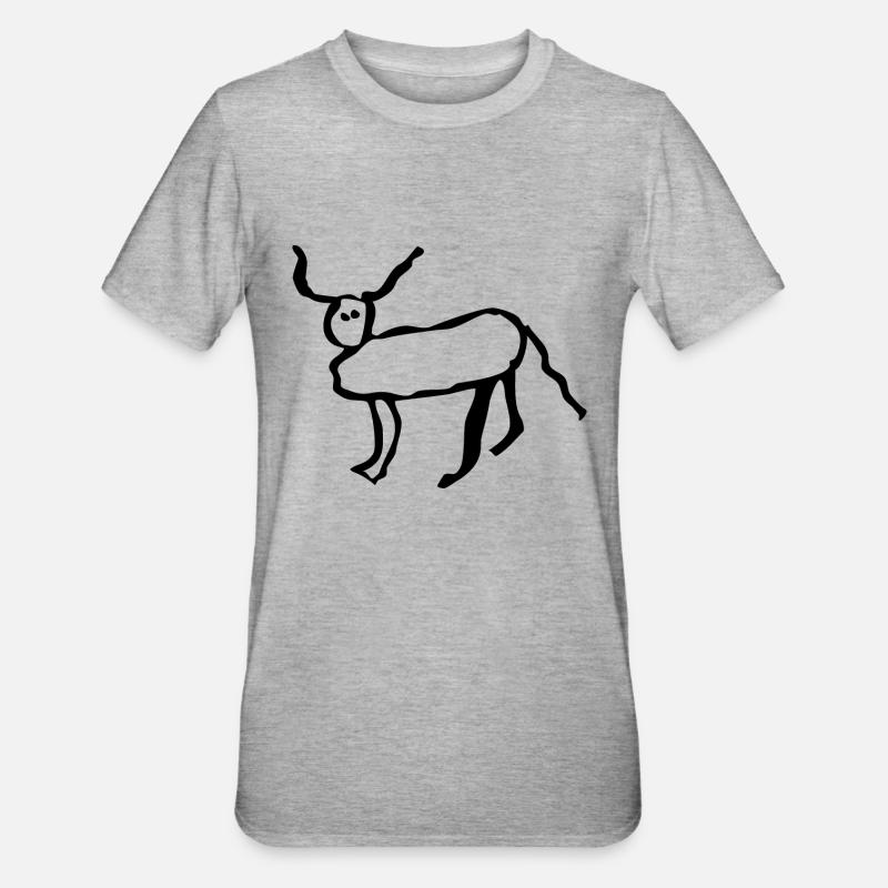 Coucou petite perruche - T-shirt polycoton Unisexe - gris chiné