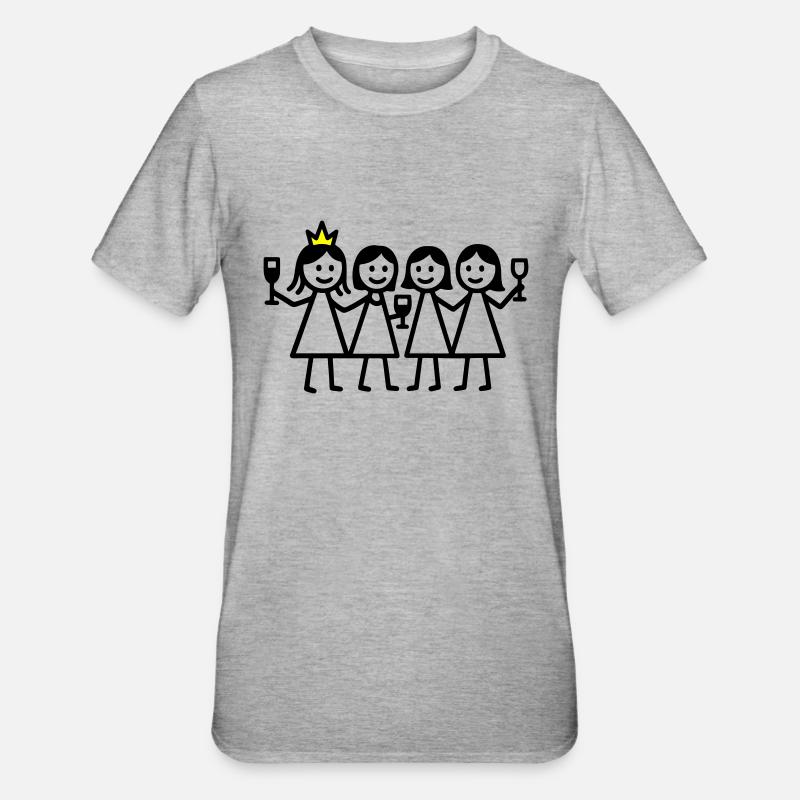 Hen Birthday - Unisex Polycotton T-Shirt - heather grey