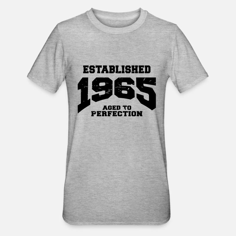 Established 1965 - T-shirt polycoton Unisexe - gris chiné