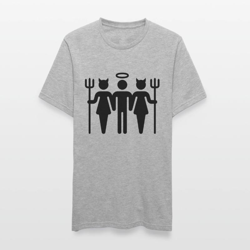 Teufel-Engel-Teufel / Devil-Cherub-Devil (M) Unisex Polycotton T-Shirt