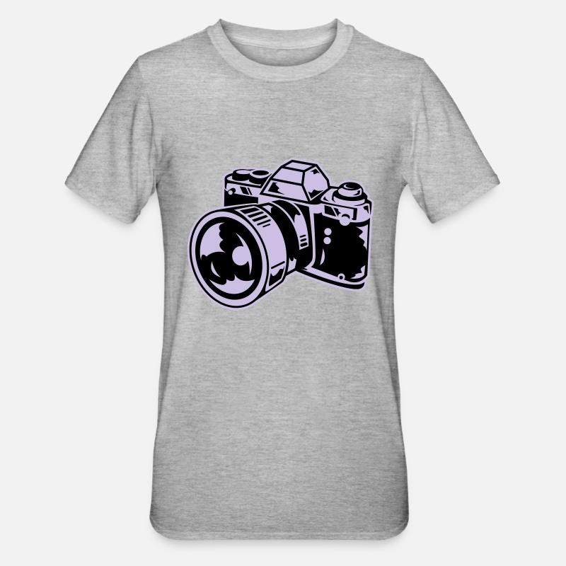 camera - T-shirt polycoton Unisexe - gris chiné