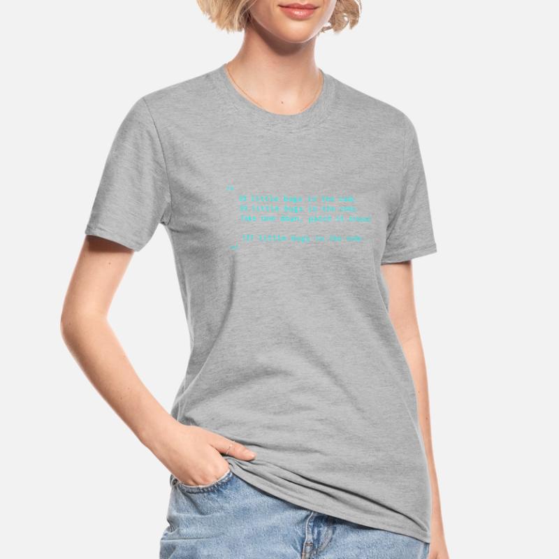 Bugs code Programming Informatic Geschenk Spruch Unisex Polycotton T-Shirt