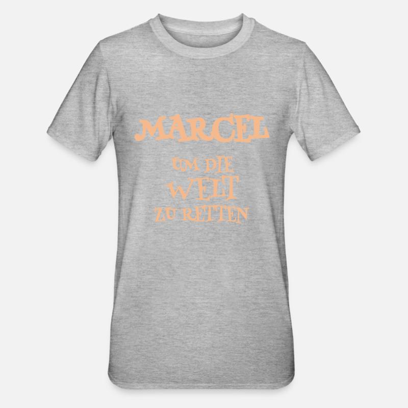 Marcel comme assistant - T-shirt polycoton Unisexe - gris chiné