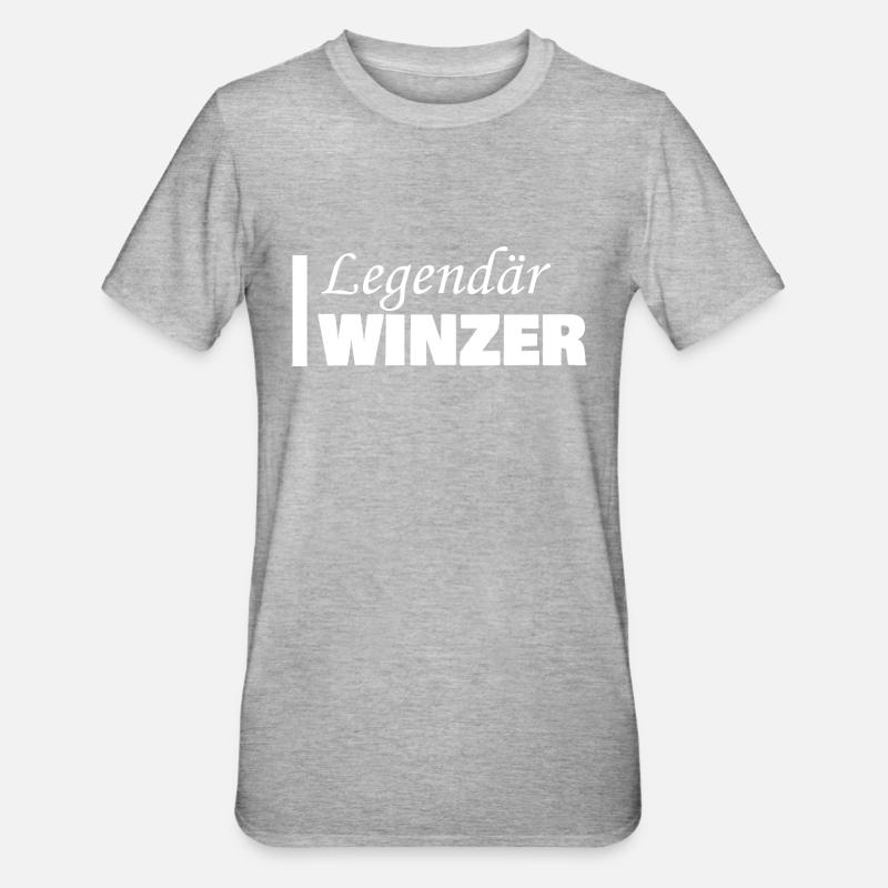 Winzer - Unisex Polycotton T-Shirt - Grau meliert