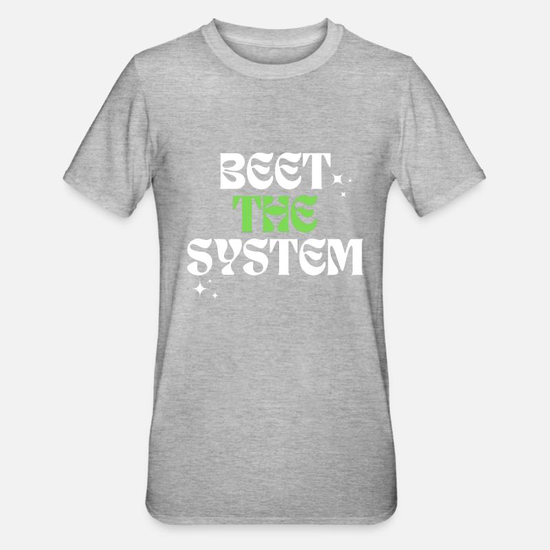 Betterave le système - T-shirt polycoton Unisexe - gris chiné