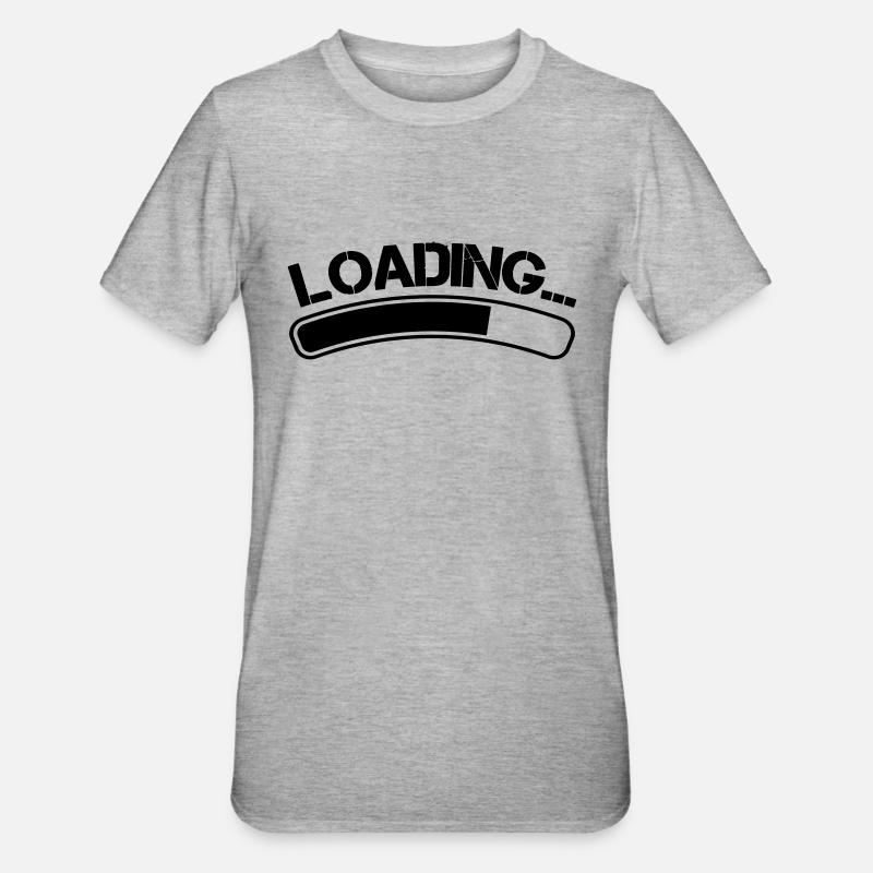 Loading - Unisex Polycotton T-Shirt - Grau meliert