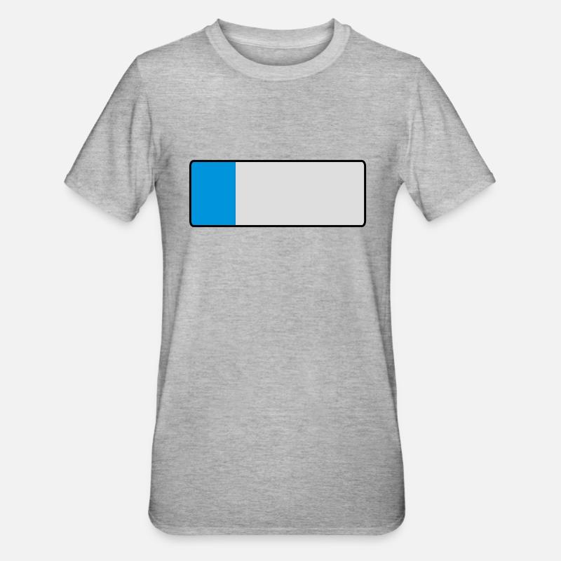_blank_kurz - T-shirt polycoton Unisexe - gris chiné