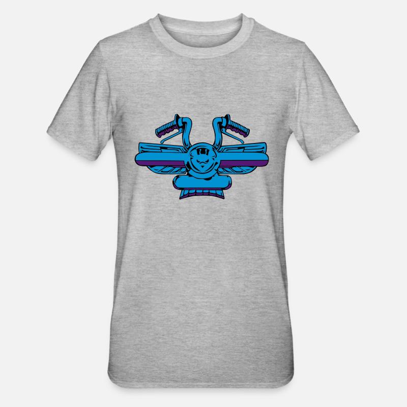 Ein Hintergrund-Controller - Unisex Polycotton T-Shirt - Grau meliert