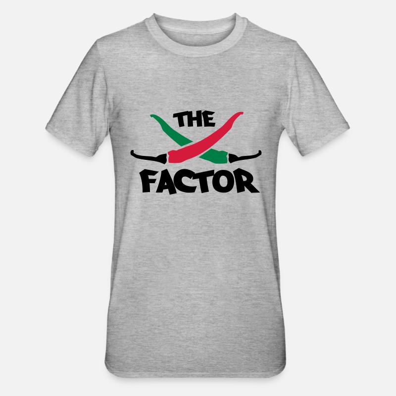 The chilli factor - T-shirt polycoton Unisexe - gris chiné