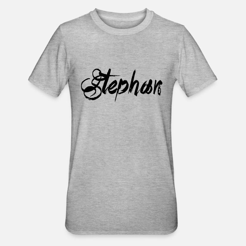 Stephan - T-shirt polycoton Unisexe - gris chiné