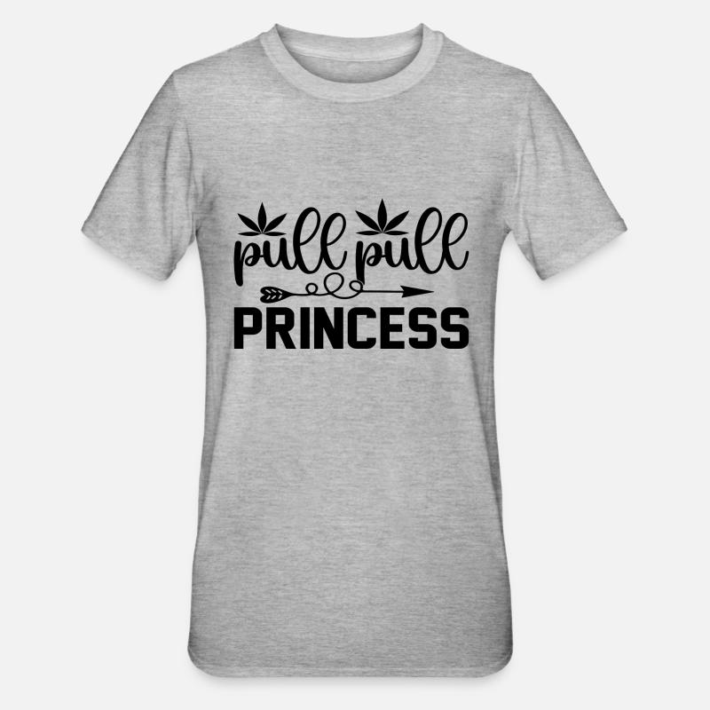 pull pull Princess - Unisex Polycotton T-Shirt - Grau meliert